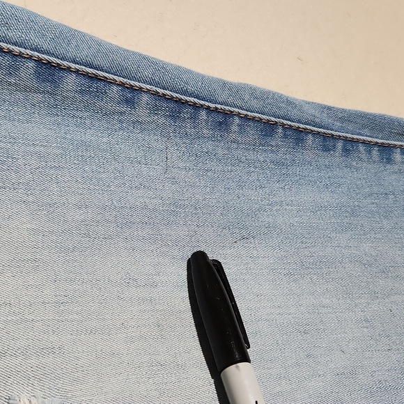 American Rag Womens Jeans Size 11 Short Sistressed Distroyed Fray Ripped Flaw - Picture 5 of 15